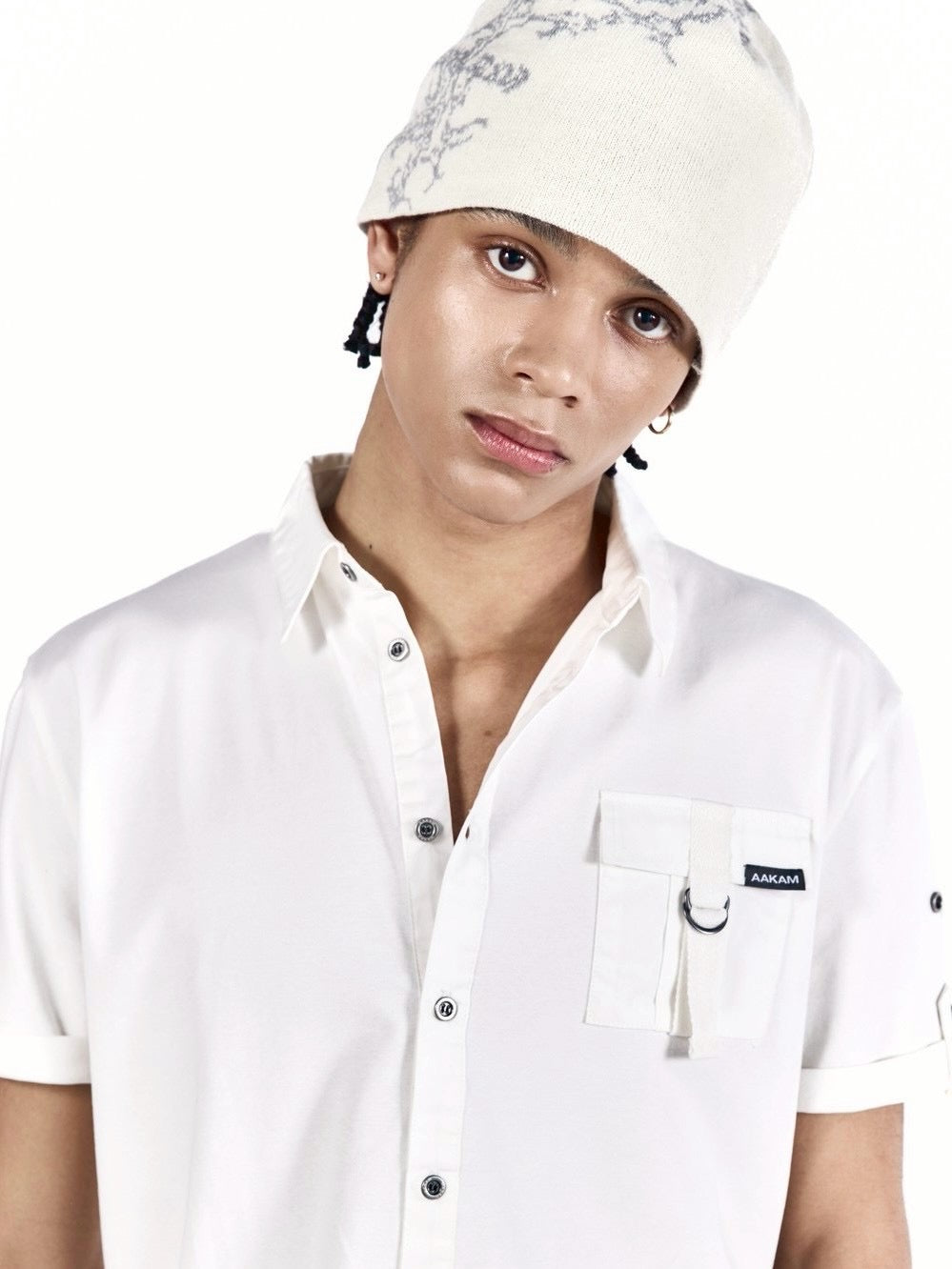 【AAKAM】Gothic Graphic Beanie
