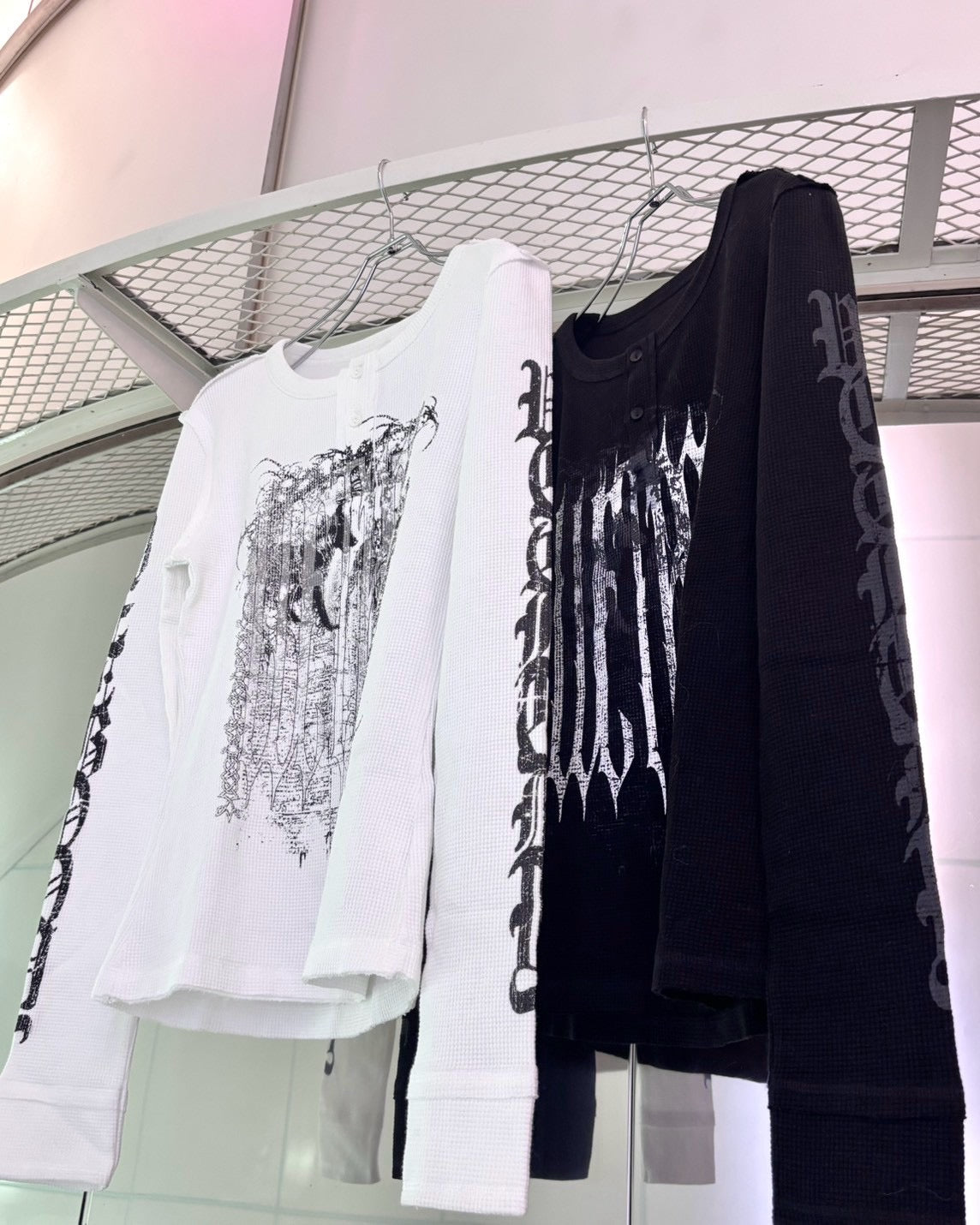 国際配送【BABY09】dark waffle long sleeve