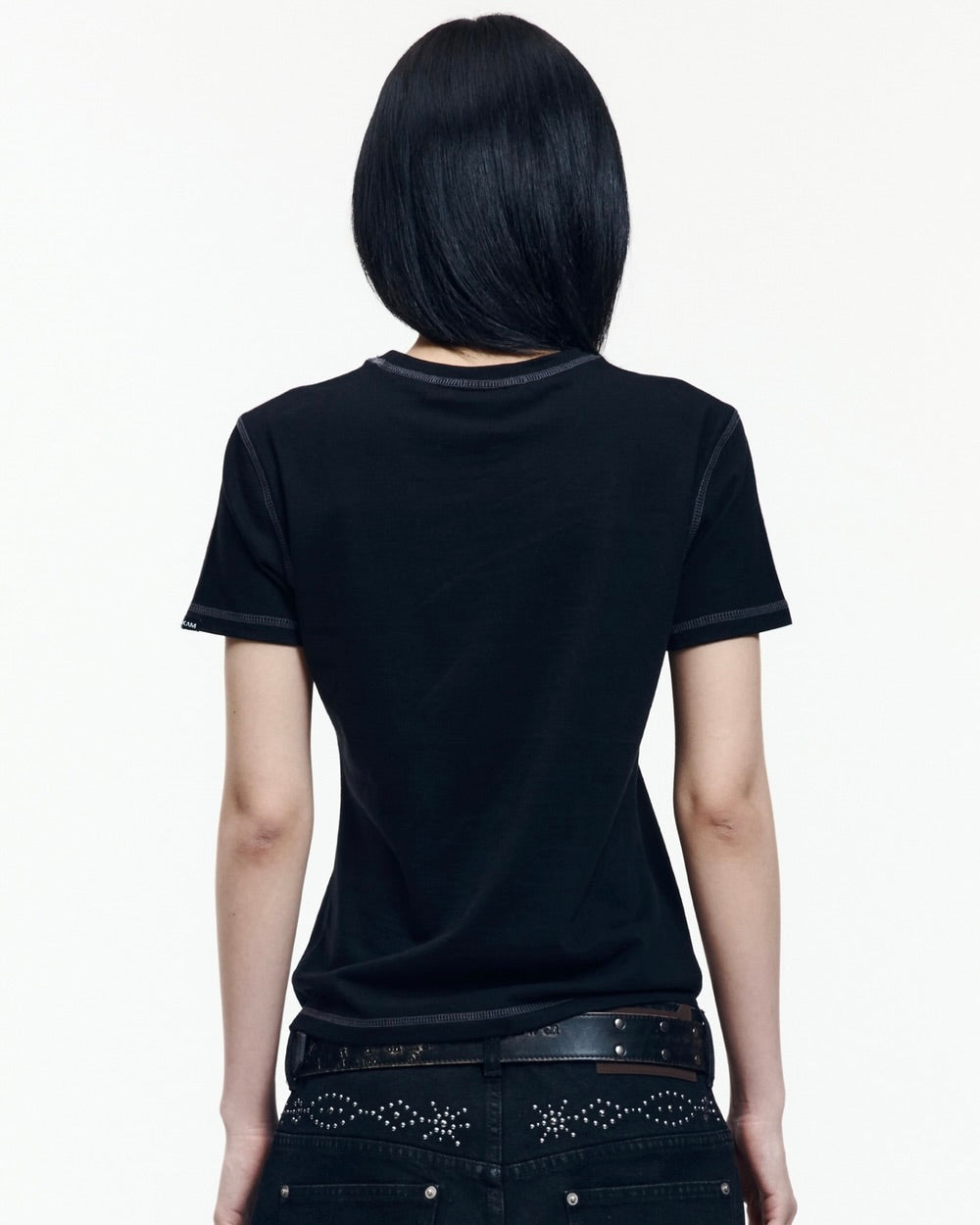 【AAKAM】Big Patch CROS2 Half Top