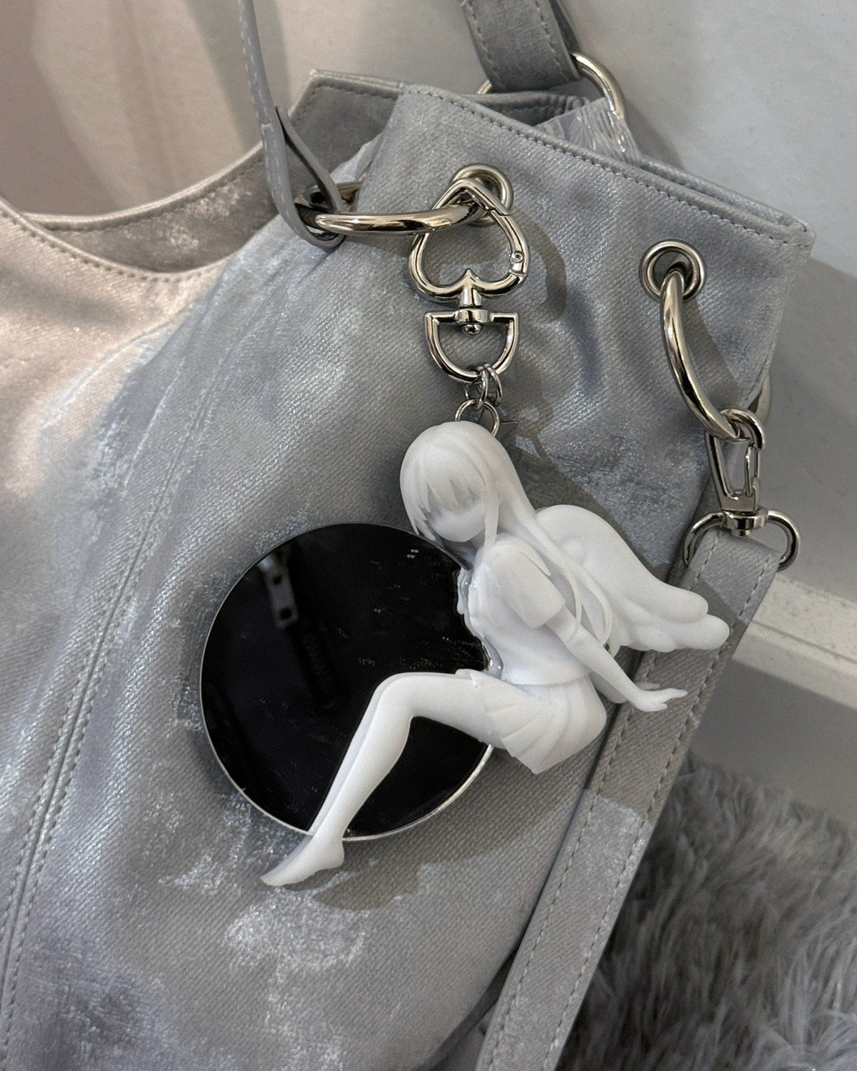 【nmtc+ × THINGS】Angel Girl Mirror Keyring