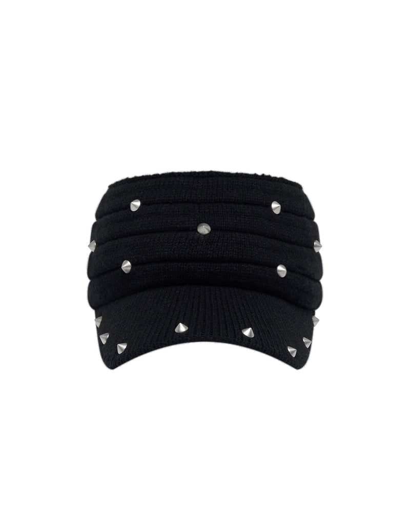 【LECYTO】Spike Studded Band Cap