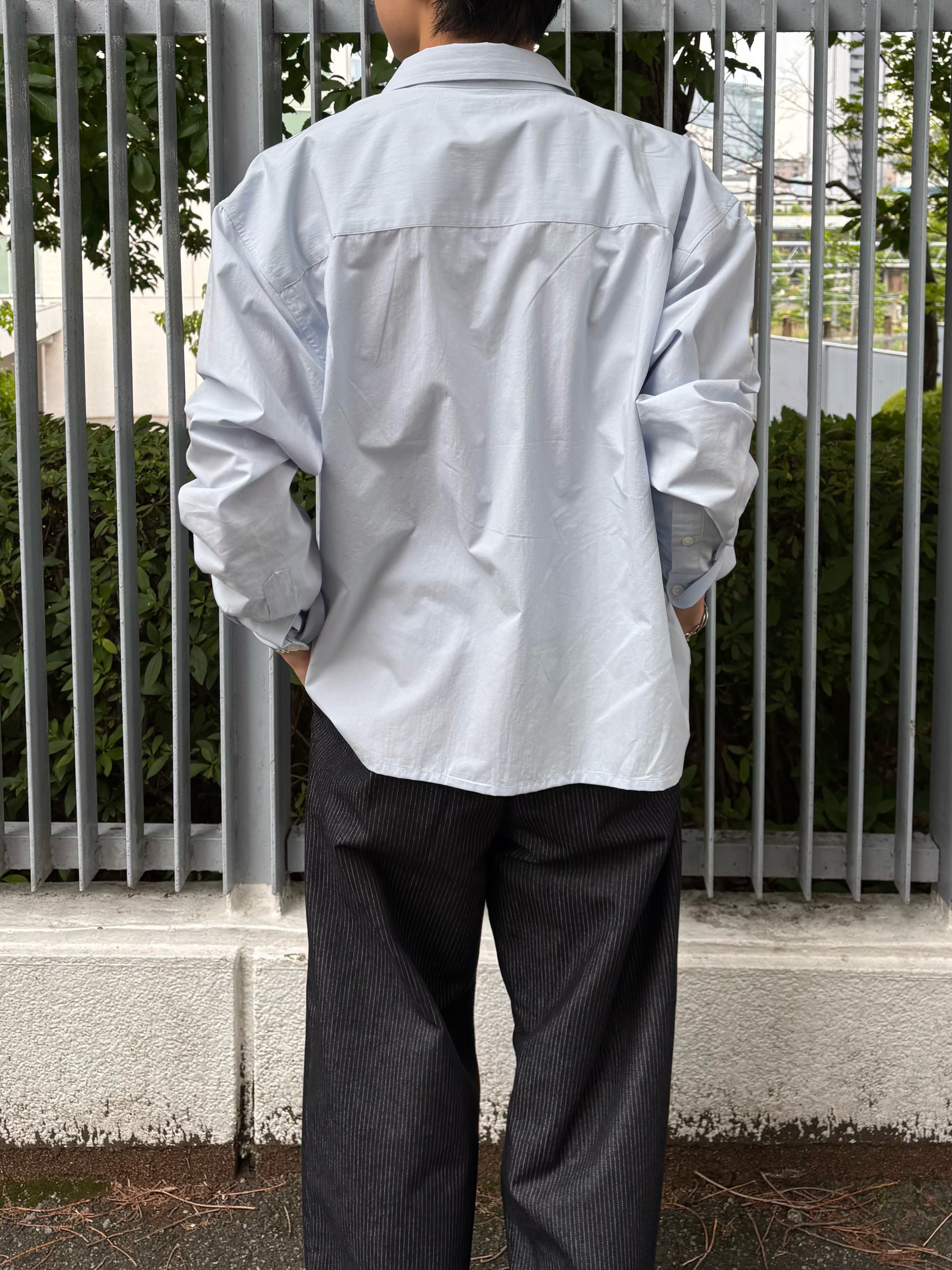 東京店WEB限定受注制【Chikashitsu +】soft touch cropped shirt (3color)