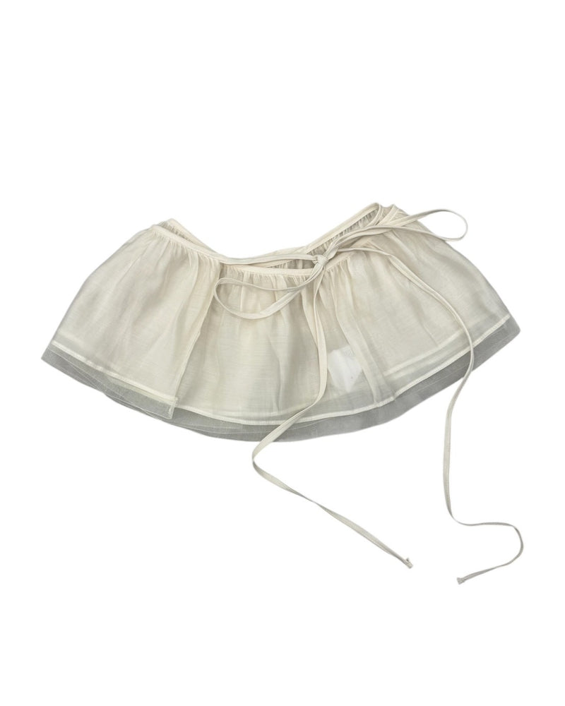 受注制【nmtc+】Frill Layered Wrap Skirt (2color)