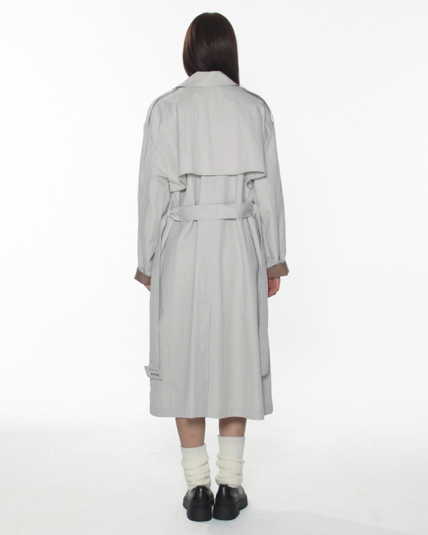 【CRANK】BELTED LONG TRENCH COAT