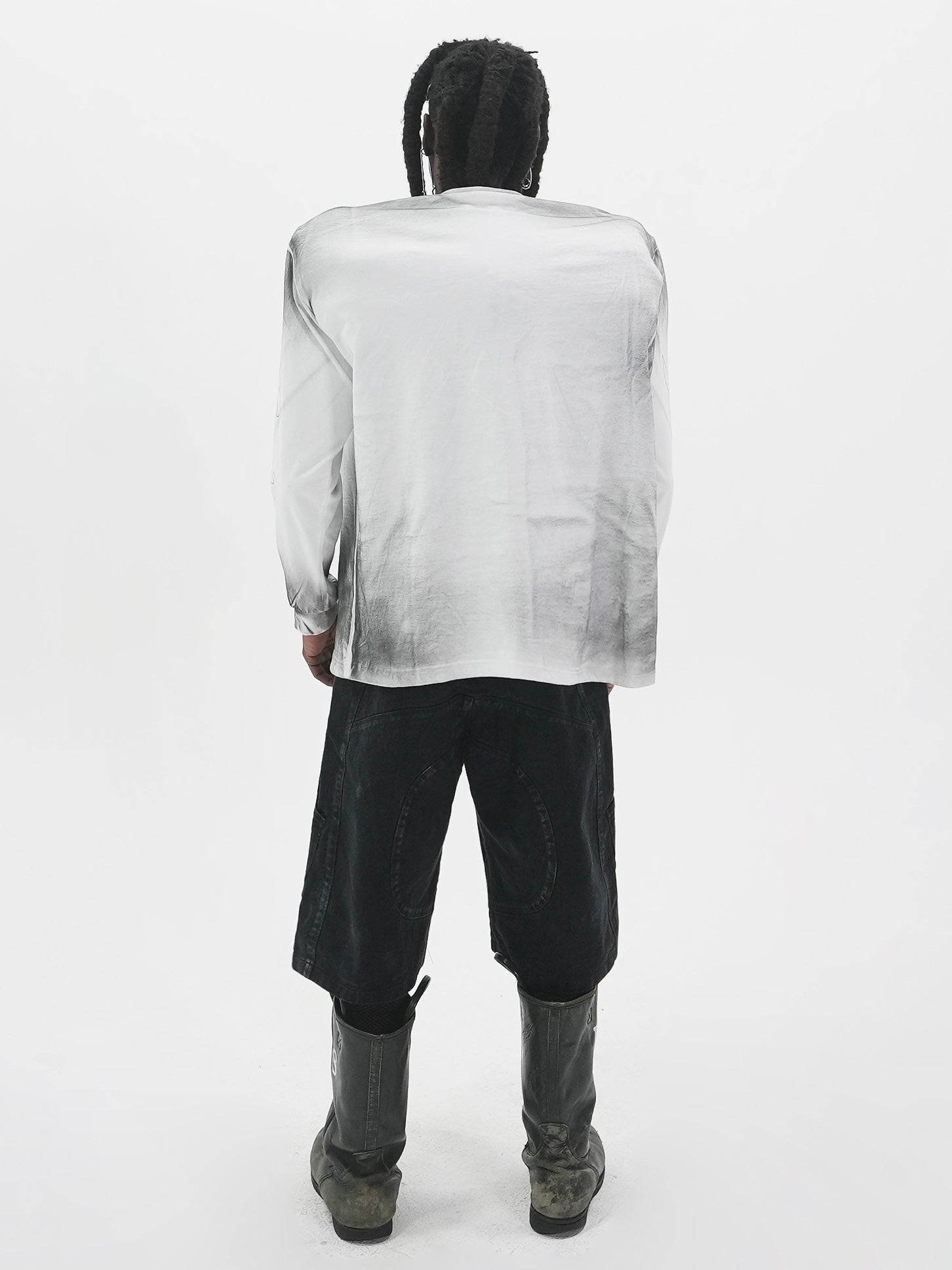 【E RIN AI E】ASH MOON LONG SLEEVE T