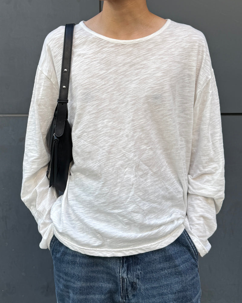 東京店WEB限定受注制【Chikashitsu +】summer slub long sleeve (4color)
