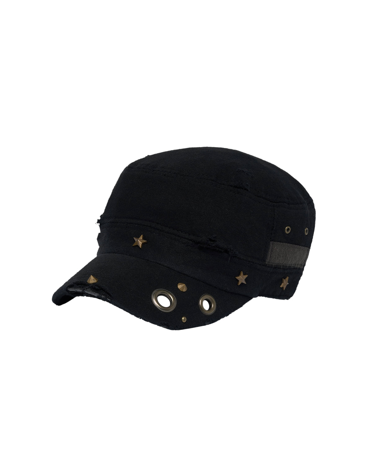 【LECYTO】Eyelet Distressed Patrol Cap