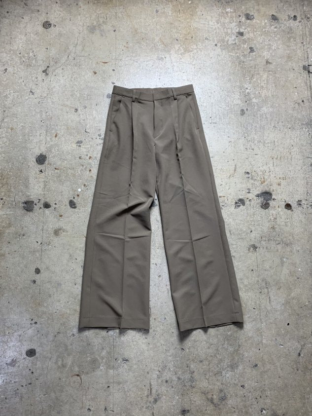 受注制【Chikashitsu +】simple slacks (3color) / 【チカシツプラス】シンプルスラックス