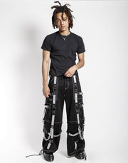 【TRIPP nyc】REFLECTOR DARK STREET PANT[AF7468M] / 【トリップ エヌワイシー】リフレクターハーネスチェーンワイドパンツ