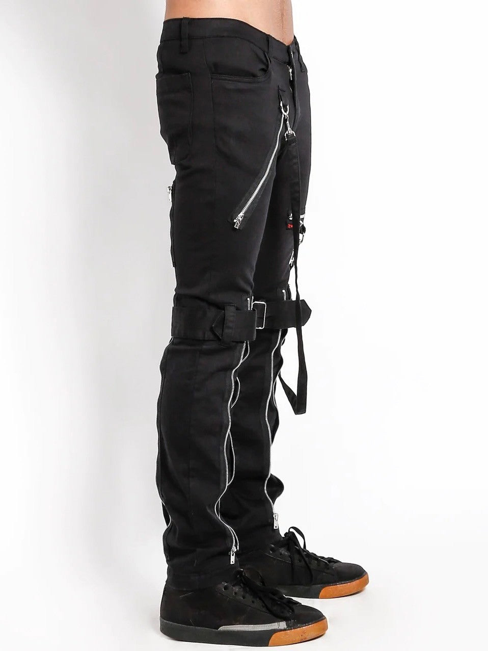 【TRIPP nyc】BLACK BONDAGE PANT[IS267M] / 【トリップ エヌワイシー】ジップボンテージパンツ