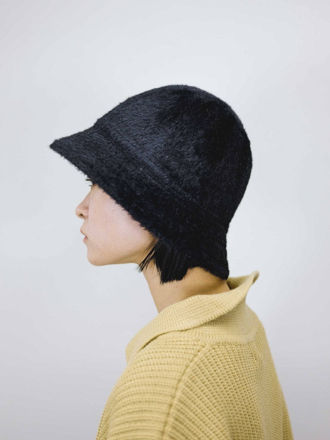 受注制【Chikashitsu +】knit bucket hat (2color)