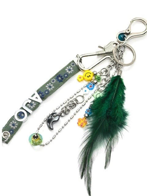 【AJOBYAJO】 Feather Key Ring (2color)