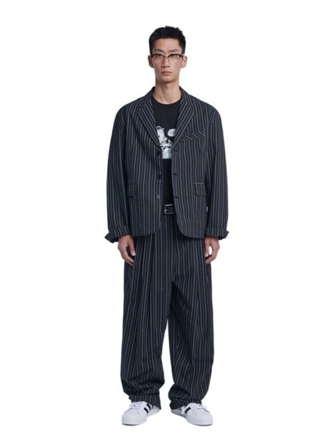 【NOMANUAL】THREE BUTTON SEERSUCKER JACKET