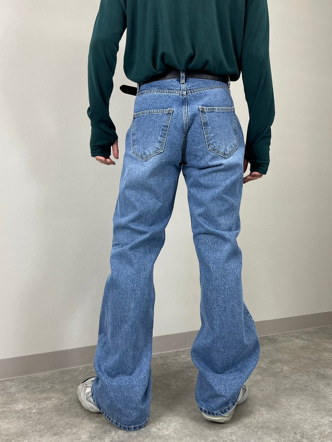 受注制【Chikashitsu +】wire design denim pants