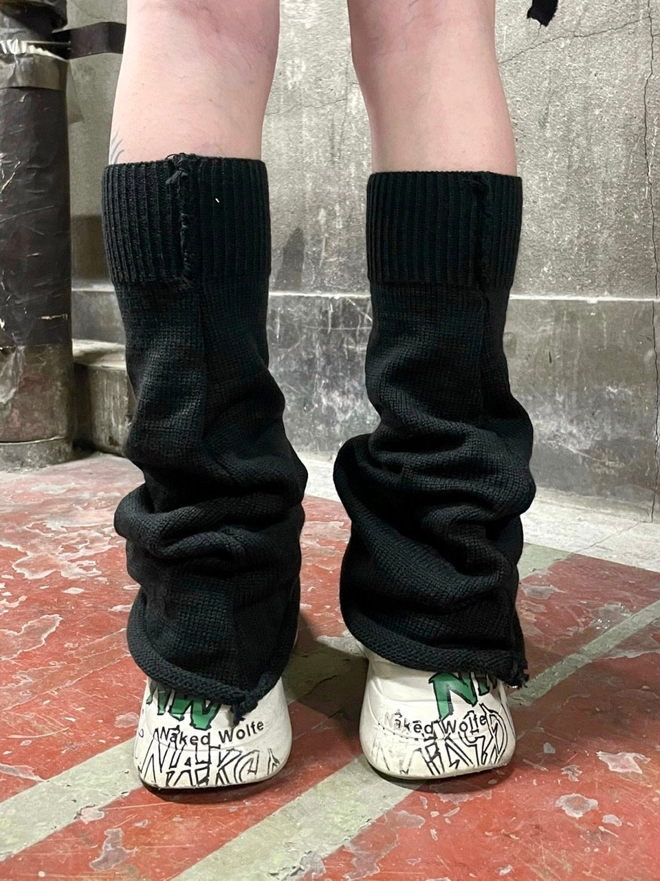 受注制【Never mind the XU】flare leg warmer (4color) / 【ネバーマインド ザ エックスユー】フレアレッグウォーマー