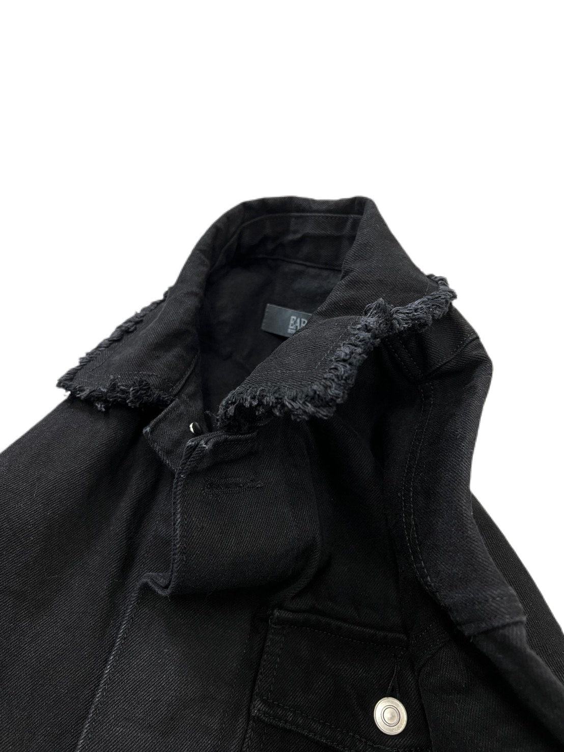 受注制【Chikashitsu +】cropped design denim jacket (2color)