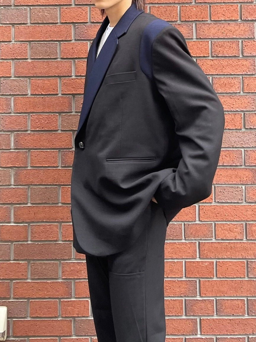 受注制【Chikashitsu +】set up varsity design jacket (2color)