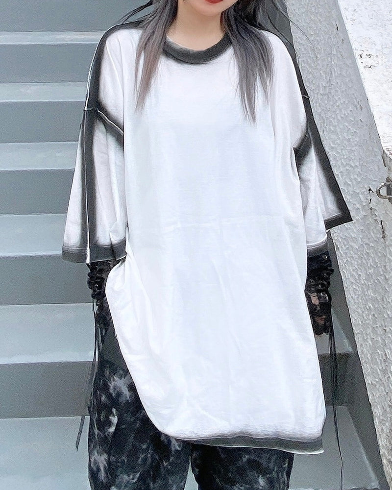 受注制【Never mind the XU】spray tee (2color)