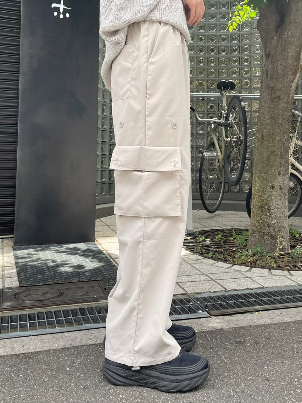 受注制【Chikashitsu +】pocket cargo pants (2color)