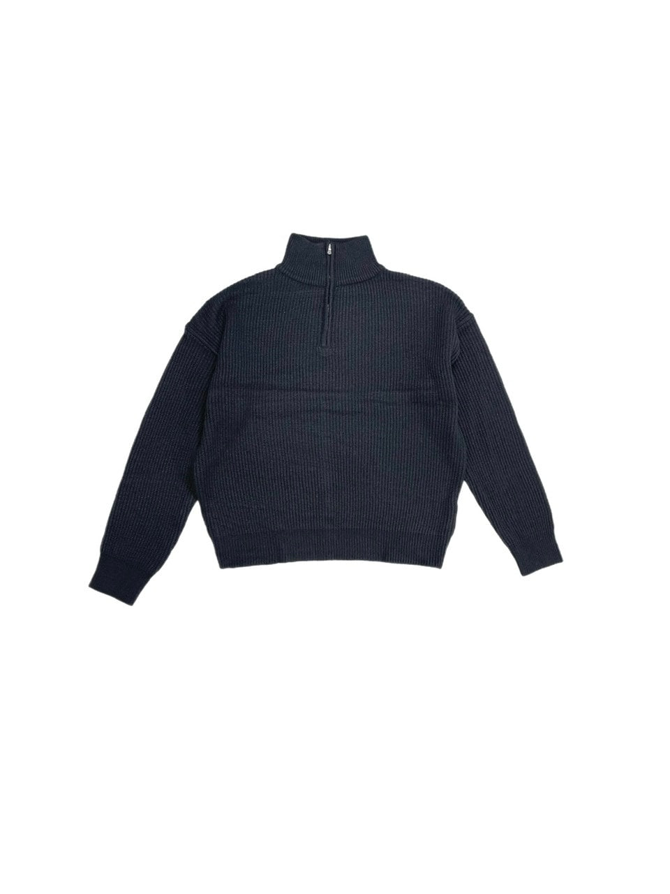 【Chikashitsu +】half zip high neck knit (3color) / 【チカシツプラス】ハーフジップアップハイネック長袖ニット