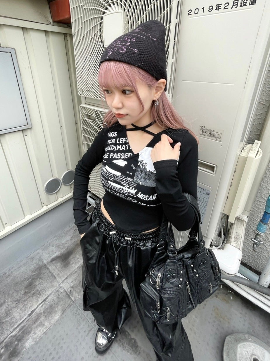 受注制【Never mind the XU】vintage leather bag / 【ネバーマインド ザ エックスユー】ハートヴィンテージレザーバッグミニハンドバッグショルダーバッグ