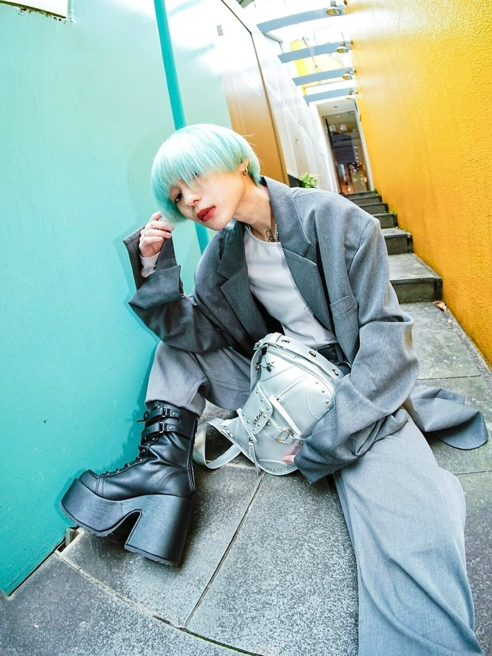 受注制【Never mind the XU】oversized jacket (2color)