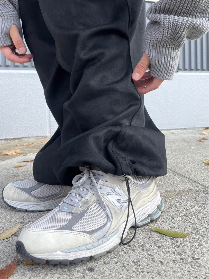 受注制【youll】tuck suede jogger pants (2color)