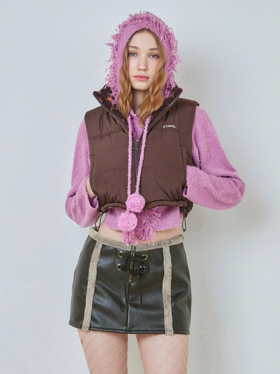 【CRANK】EYELET MUSTANG SKIRT