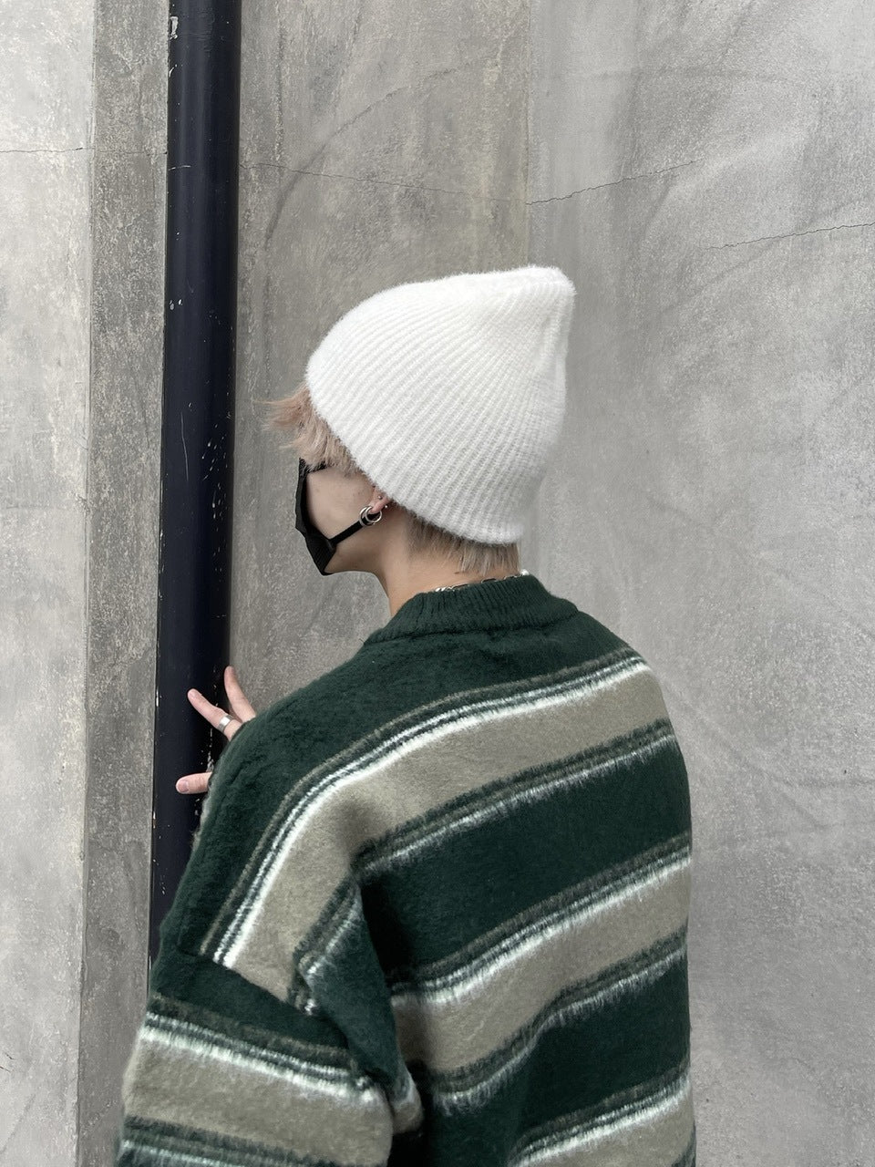 受注制【Chikashitsu +】hairy beanie (3color)