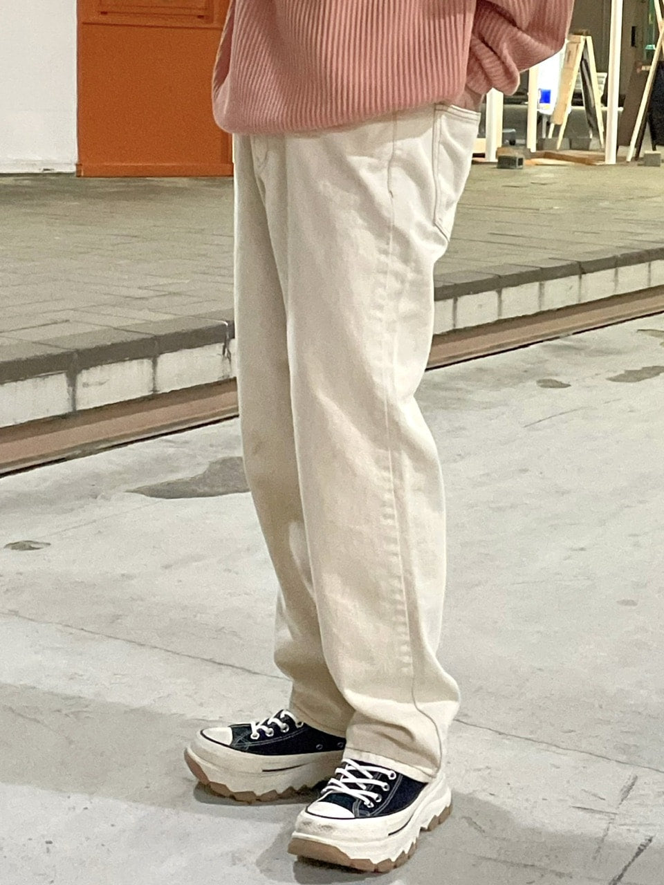 受注制【RENOL】stitch denim pants