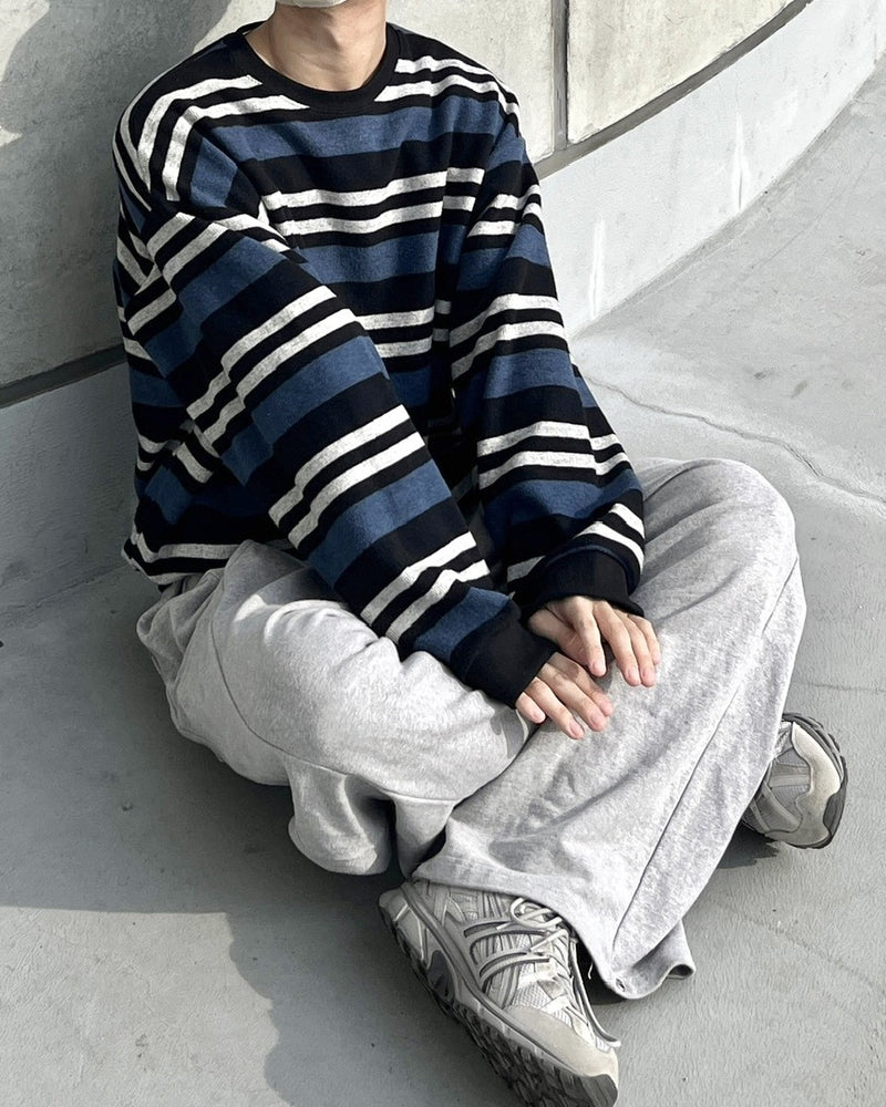 受注制【youll】border sweat shirt (2color)
