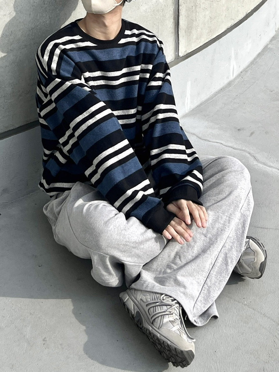 受注制【youll】border sweat shirt (2color)