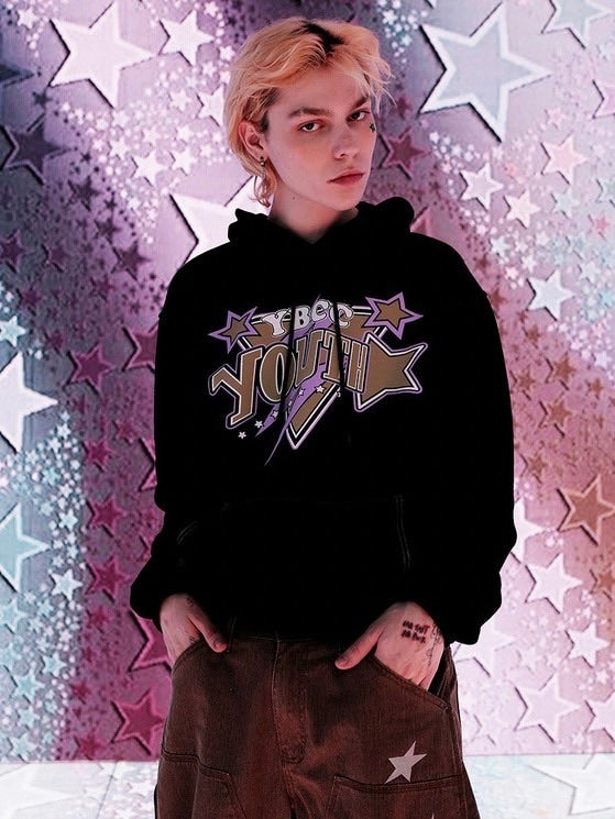 【YOUTHBATH】Wild Graphic Hooded Sweatshirt