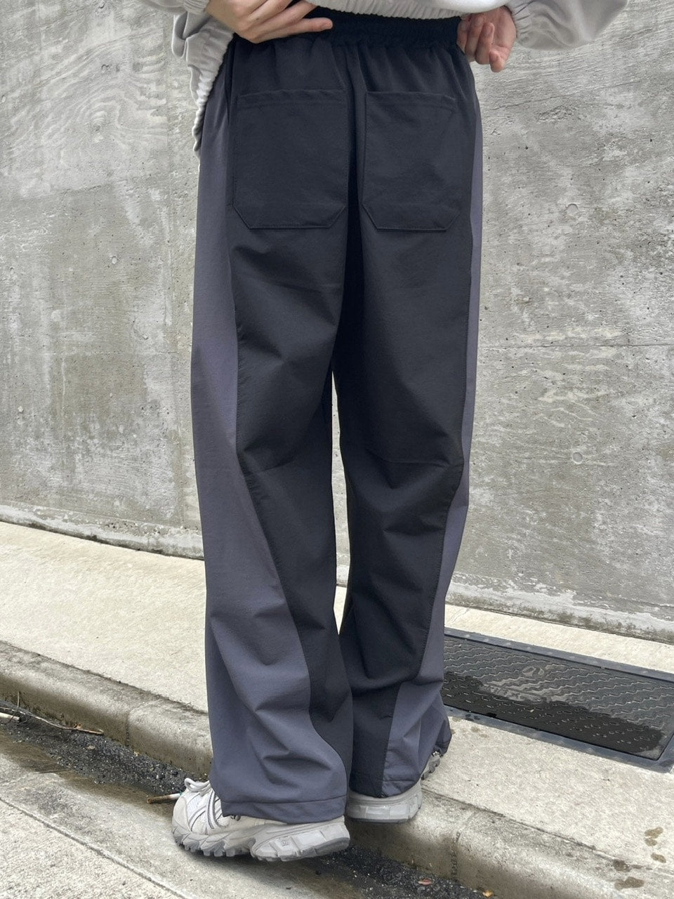 受注制【youll】bi-color banding pants (2color)