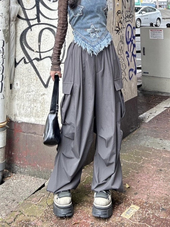 【Never mind the XU】strap cargo pants 2 (3color)
