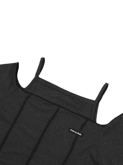 【FANCY CLUB】CUT-OUT OFF SHOURDER