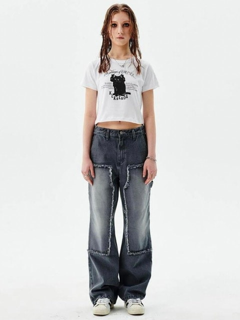 【runningHIGH】WASHED DENIM CARPENTER PANTS