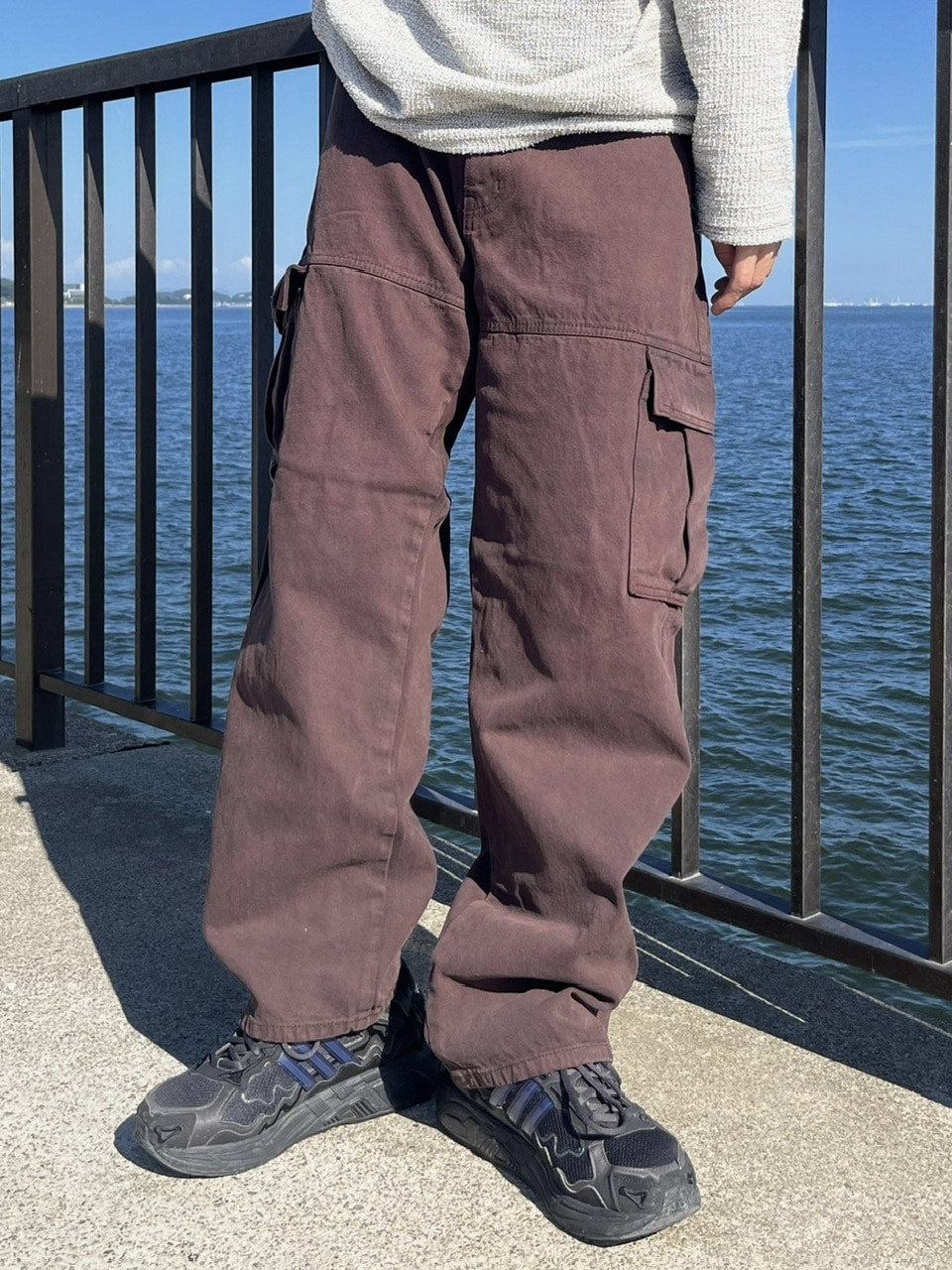 【youll】snow denim cargo pants (2color)