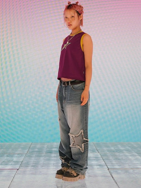 【YOUTHBATH】YB color star sleeveless