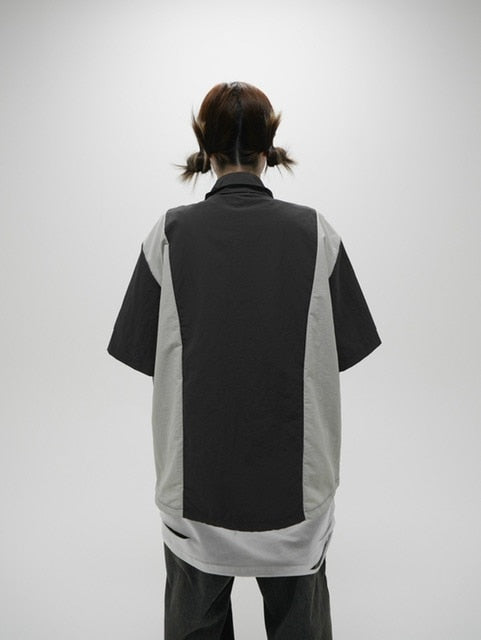 受注制【Never mind the XU】nylon zip up jacket (3color)