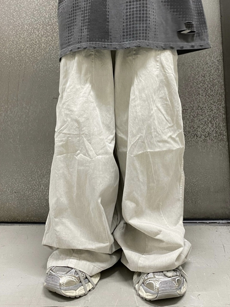 受注制【Never mind the XU】washing darts pants (4color)