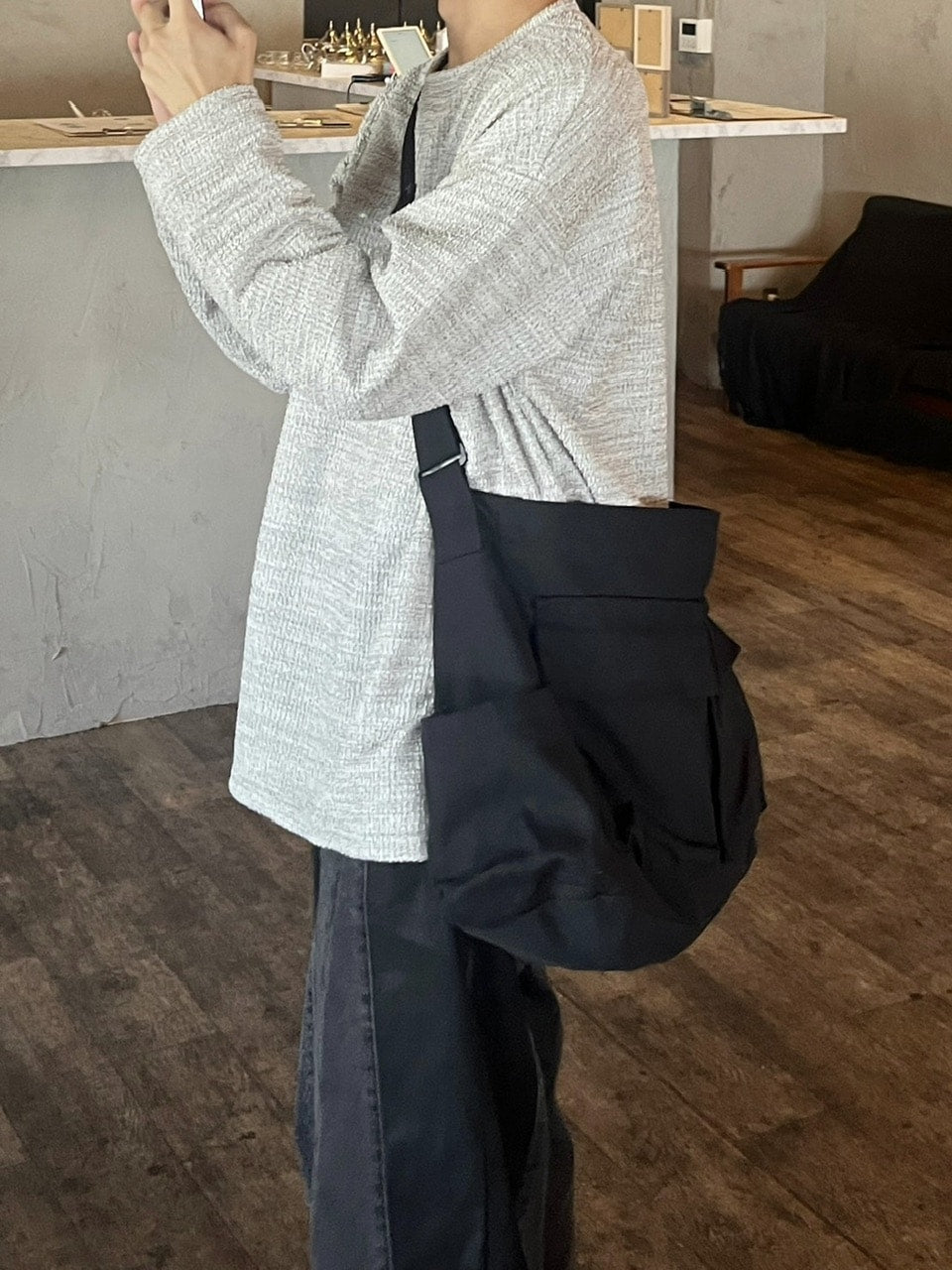 受注制【youll】pocket shoulder bag (2color)