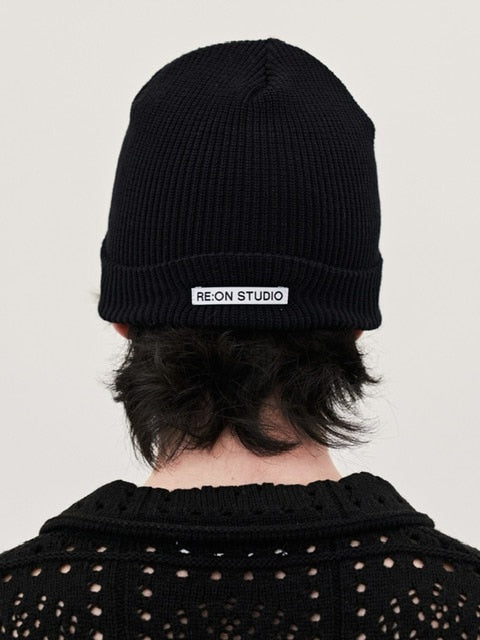 【RE:ON STUDIO】REON LOGO COTTON BEANIE