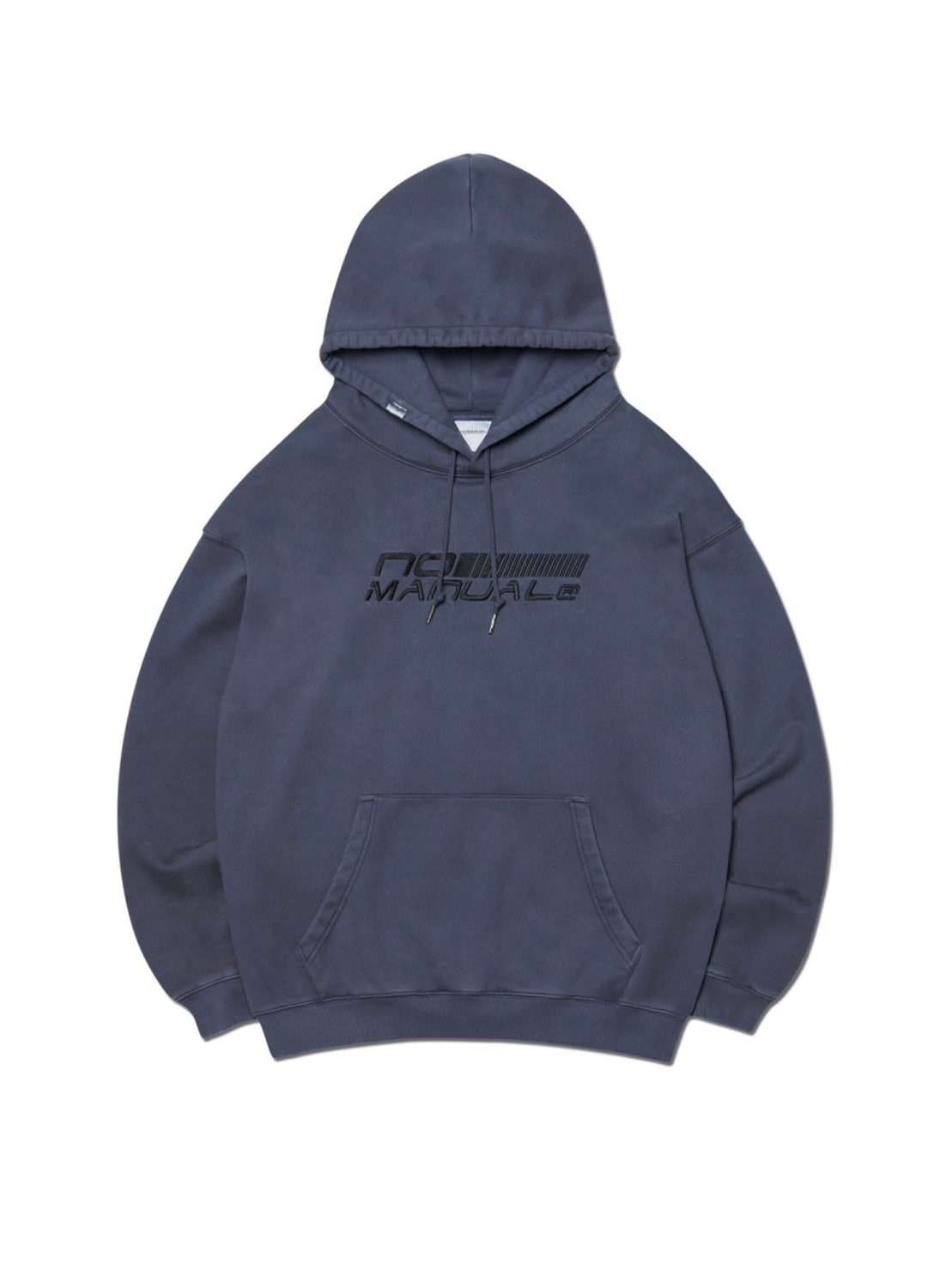 【NOMANUAL】OVERDYED SPEED LOGO HOODIE