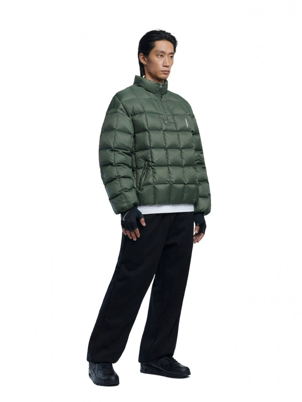 【NOMANUAL】SQR PADDED HALF ZIP-UP JACKET