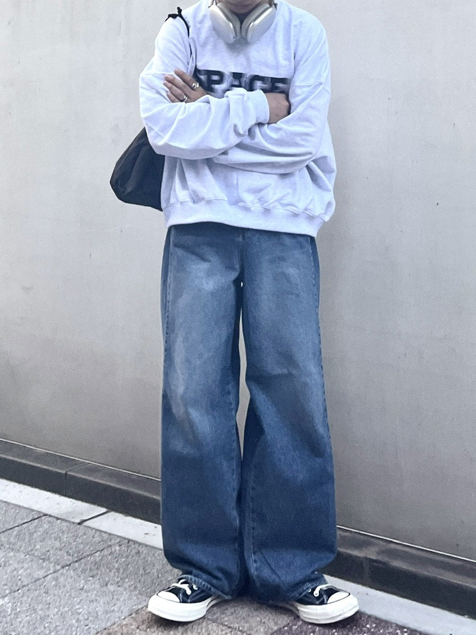 受注制【RENOL】denim wide pants (2color)