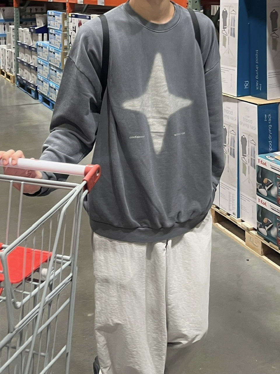 【youll】sparkle pigment sweat shirt (3color)