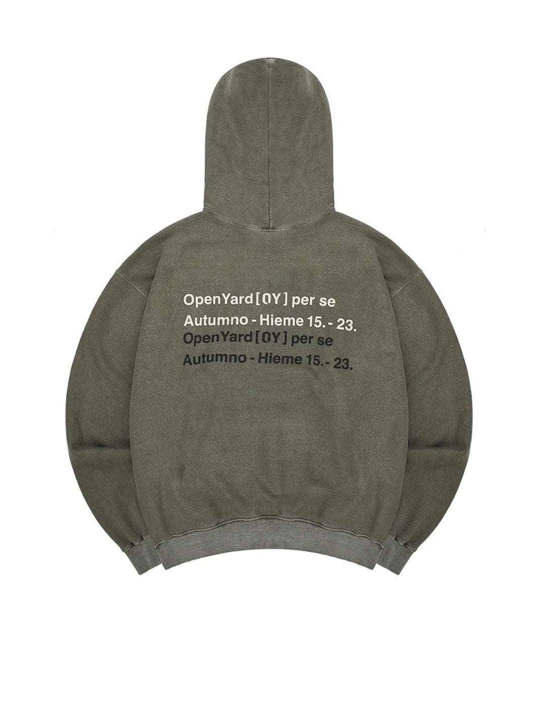 【OY】PIGMENT TYPO HOODIE
