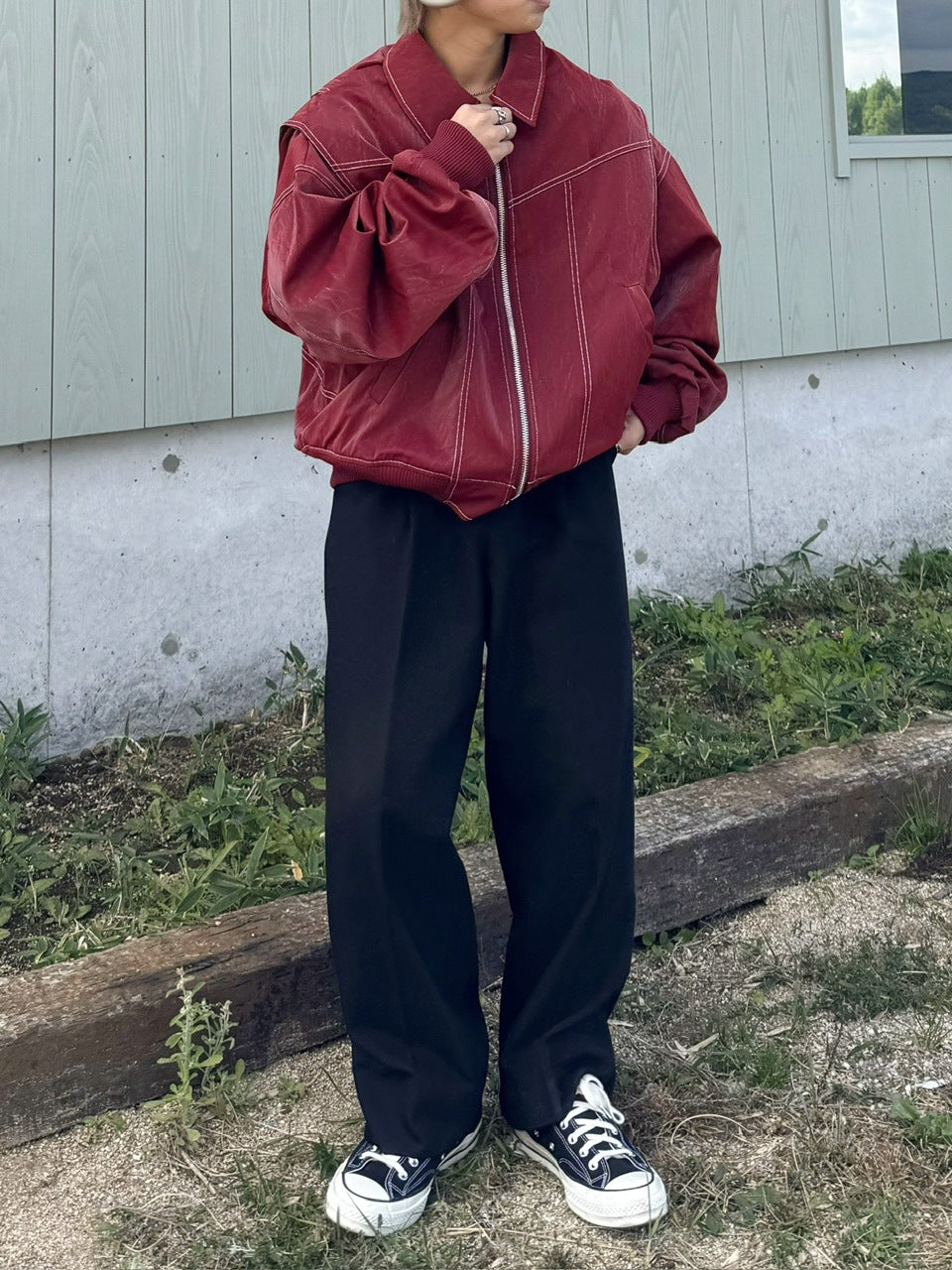 受注制【RENOL】viper leather jacket (3color)