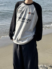 受注制【youll】velocity raglan long sleeve tee (2color)